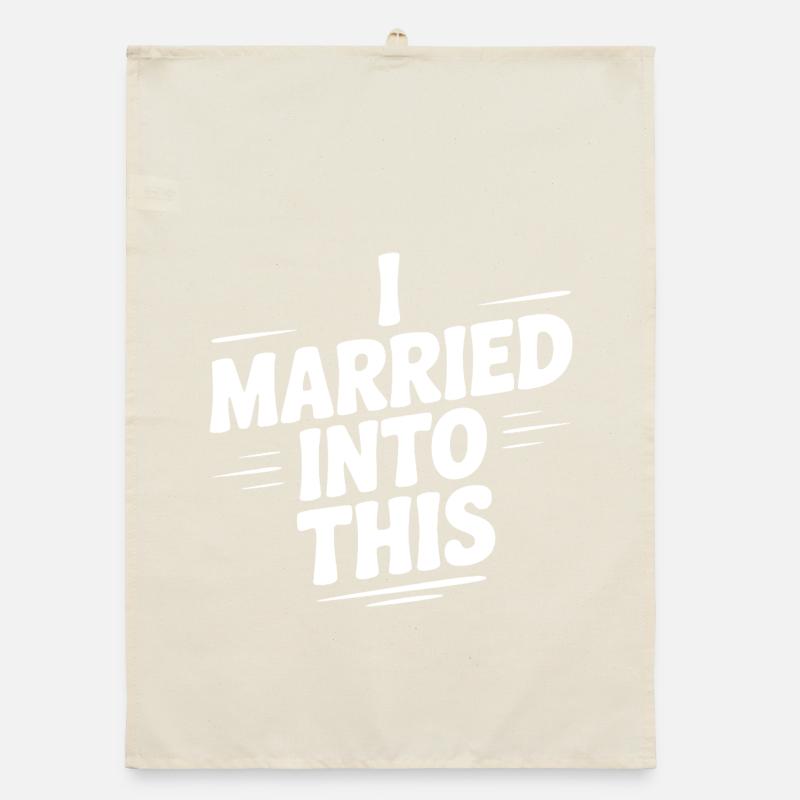 Ich habe da eingeheiratet Organic Geschirrtuch