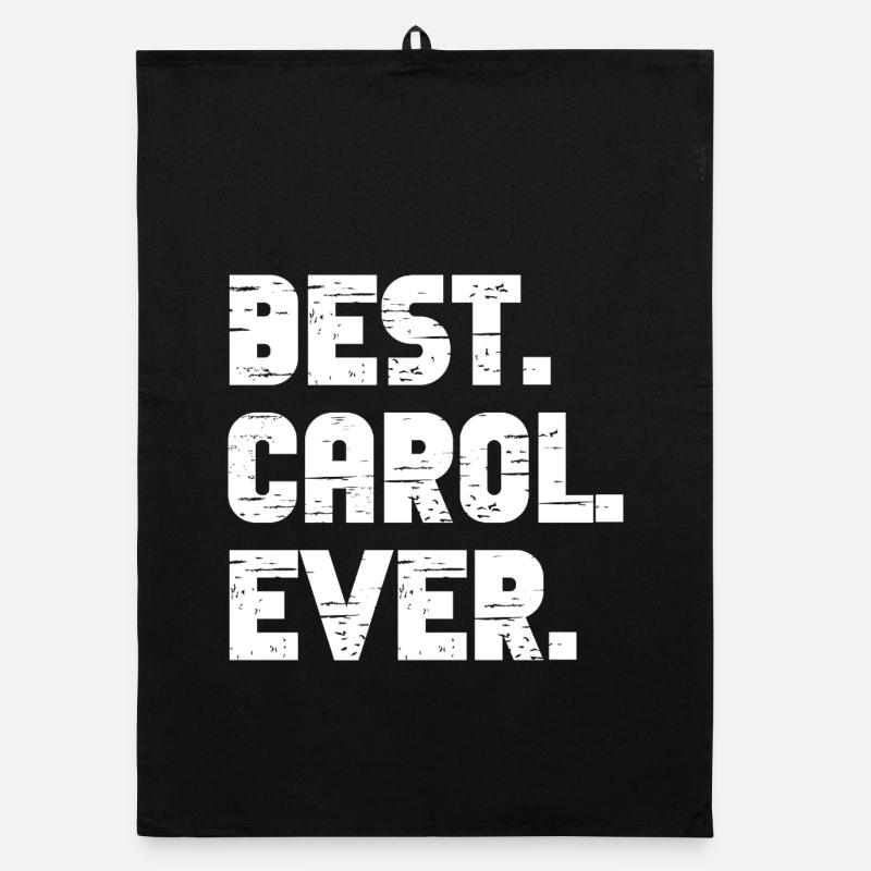 Best Carol Ever Geschenk Spruch Organic Geschirrtuch