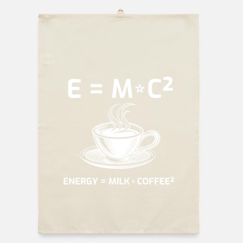 Kaffeetrinker Kaffeeformel E=MC2 Organic Geschirrtuch