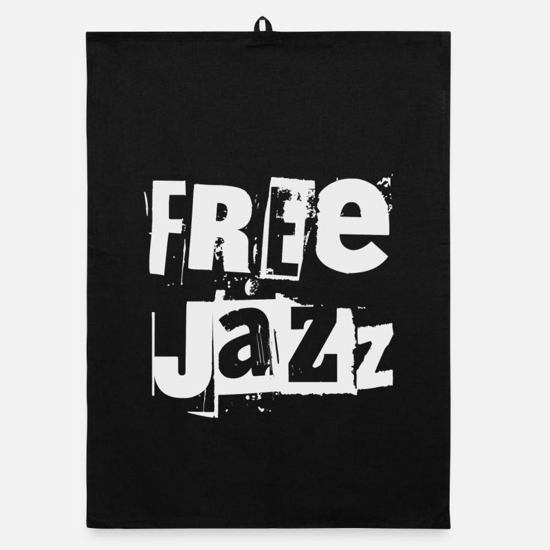Typographie grunge free jazz Torchon bio