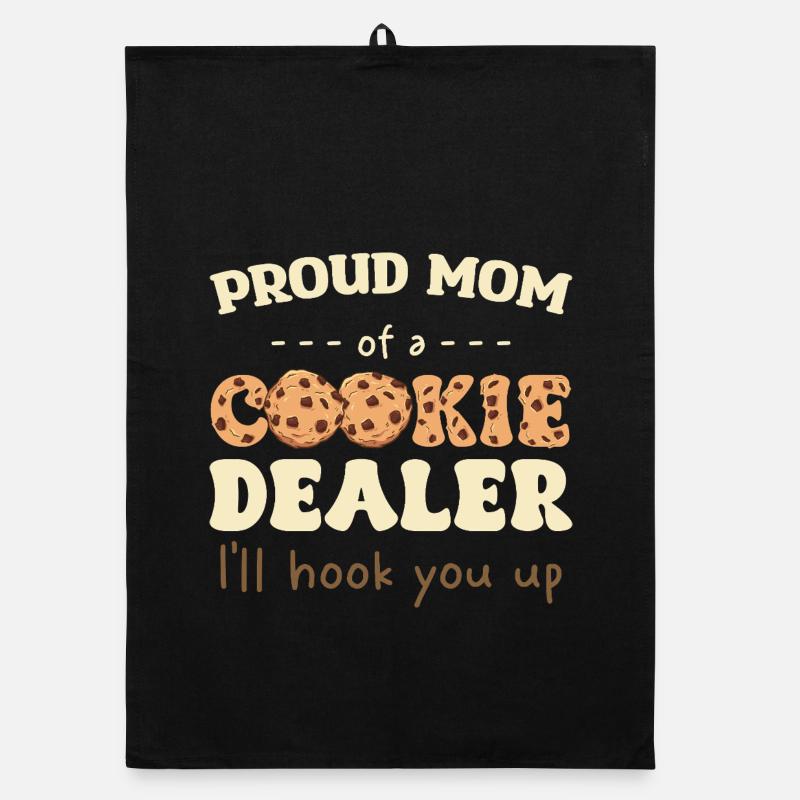 Stolze Mama eines Cookie-Verkäufers Organic Geschirrtuch