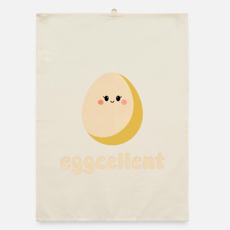 Eggcellent – Sweet breakfast egg Organic dish towel