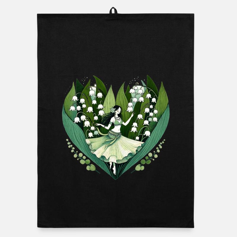 Lily Vale danseuse dans Heart Bloom Torchon bio