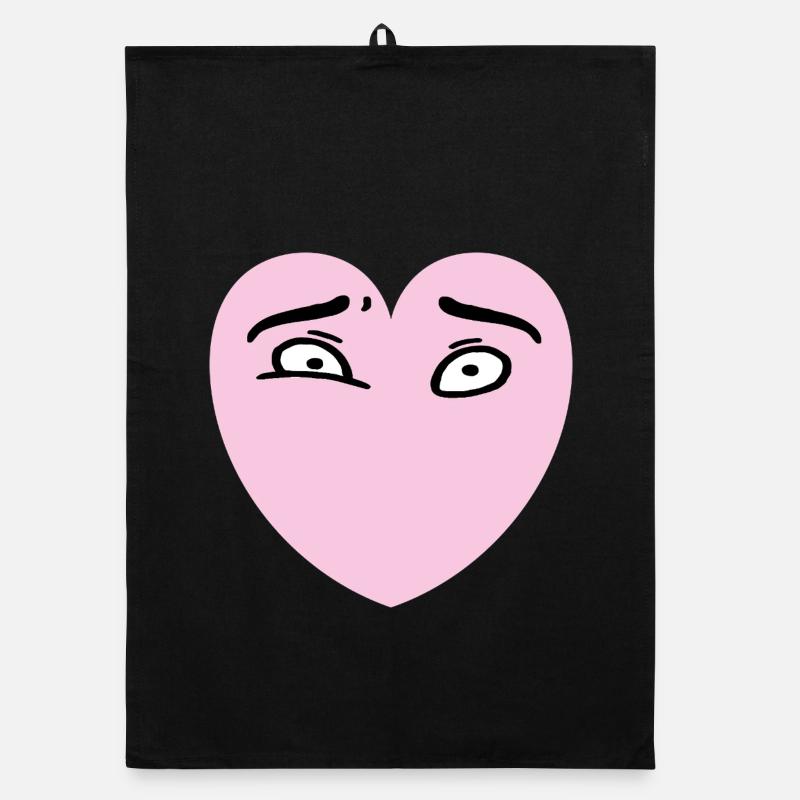 Heart Eyes Organic dish towel