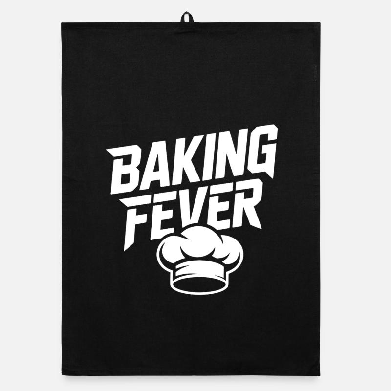 Backfieber Logo with Chef's Hat Organic dish towel