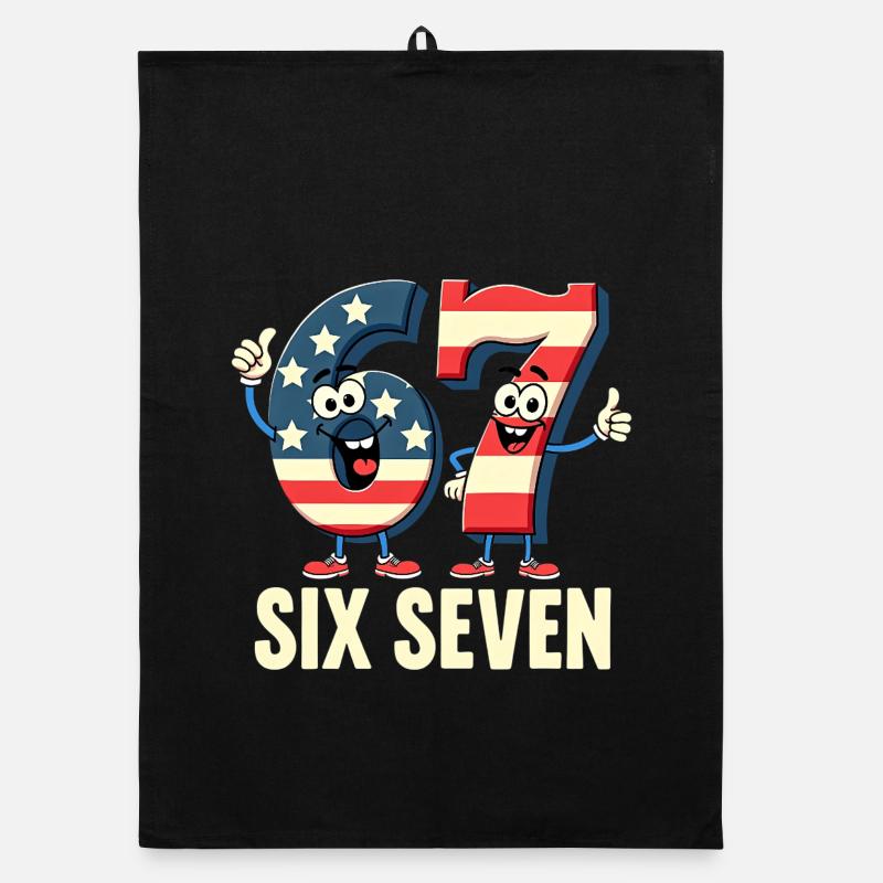 US Flag 67 Memes Six Seven Torchon bio