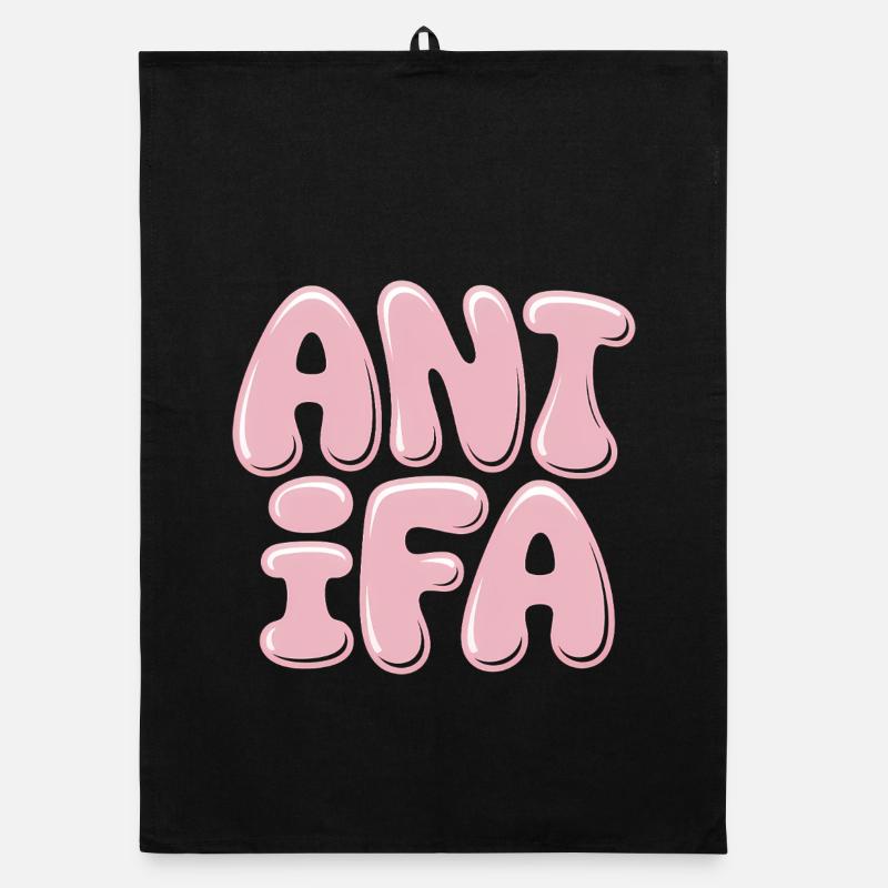 Antifa - Antifascist Merch Organic dish towel