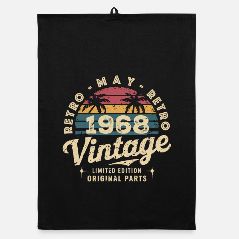 Vintage May 1968: The Authentic Myth May 1968 Organic dish towel