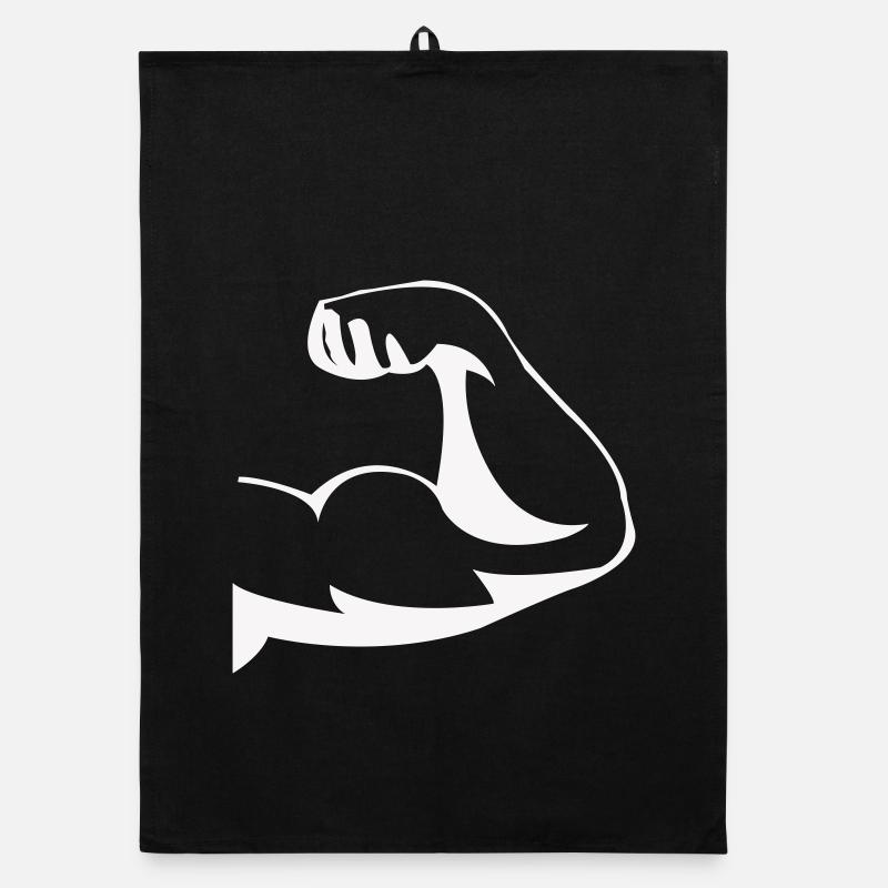 Silhouette puissante des biceps Torchon bio