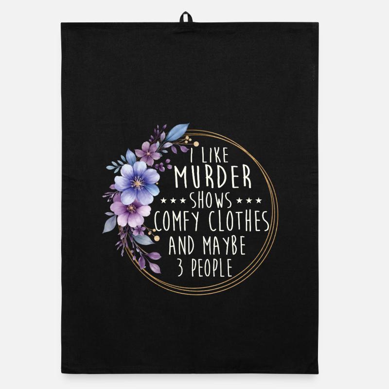 Récit drôle de Murder Shows Vests confortables Torchon bio
