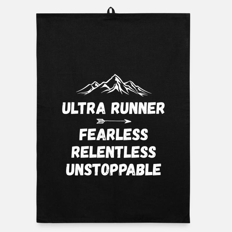 Ultra Runner - Fearless. Relentless. Unstoppable. Organic dish towel
