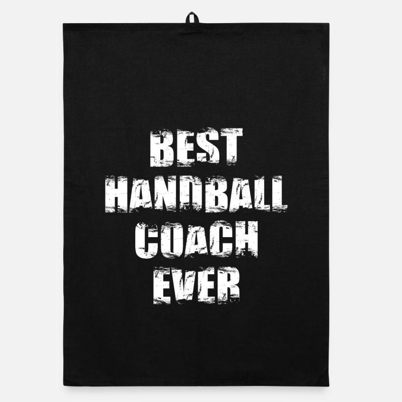 Handball Coach Organic dish towel