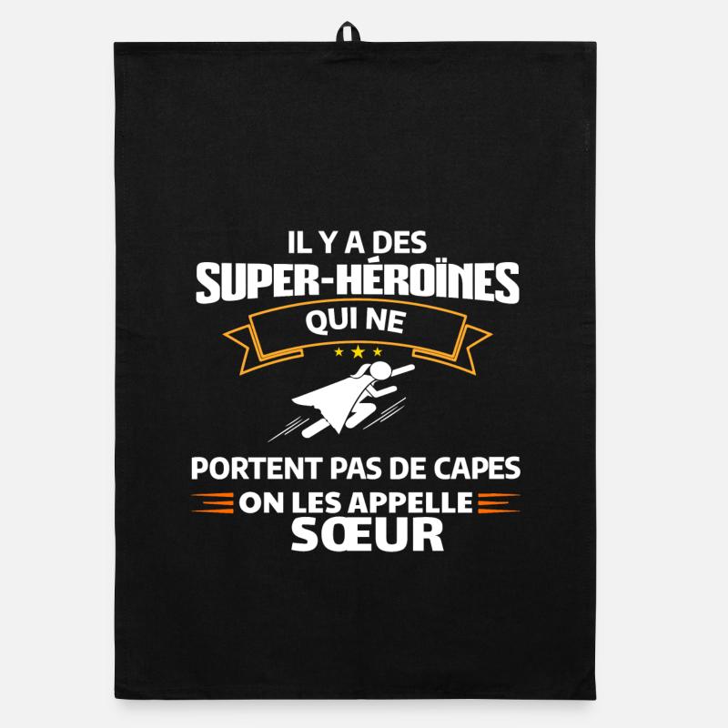 Héroïnes non capes illustrées Torchon bio
