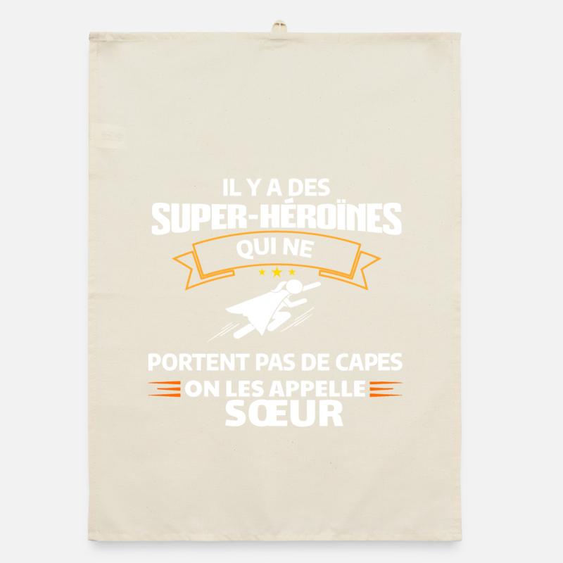 Héroïnes non capes illustrées Torchon bio