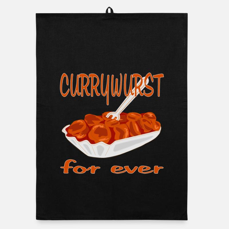La currywurst est délicieuse Torchon bio
