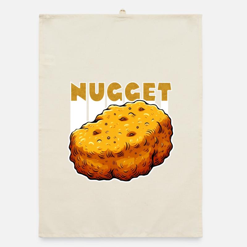 Nugget-Liebe Chicken Nugget Organic Geschirrtuch