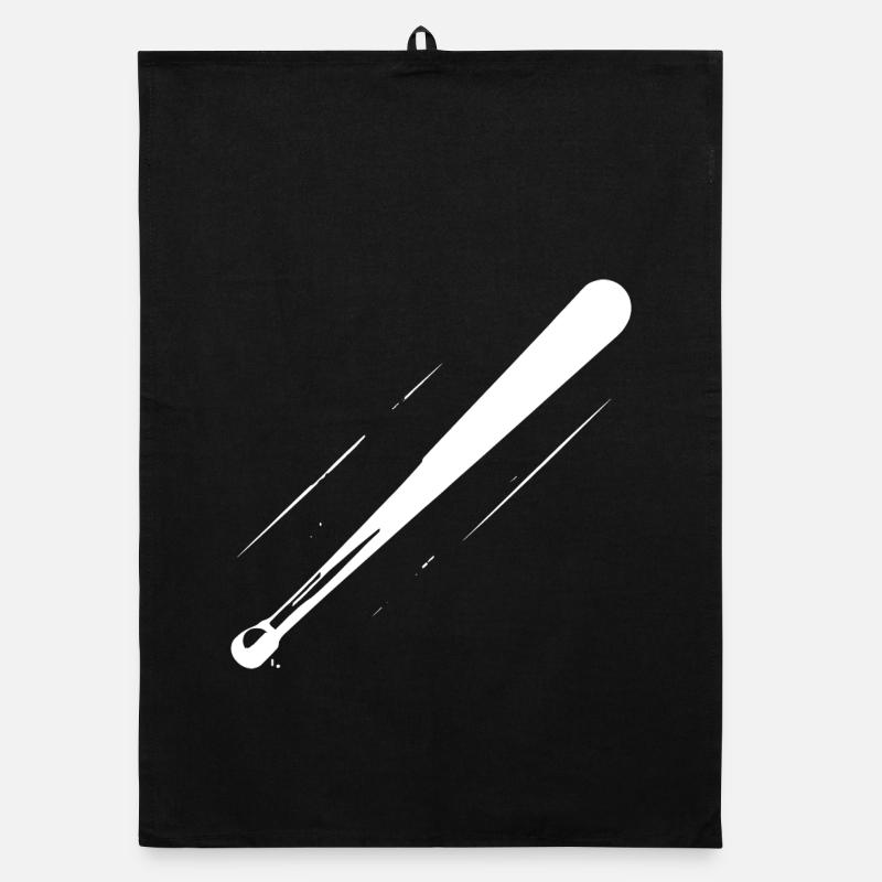 Dessin de batte de baseball Torchon bio