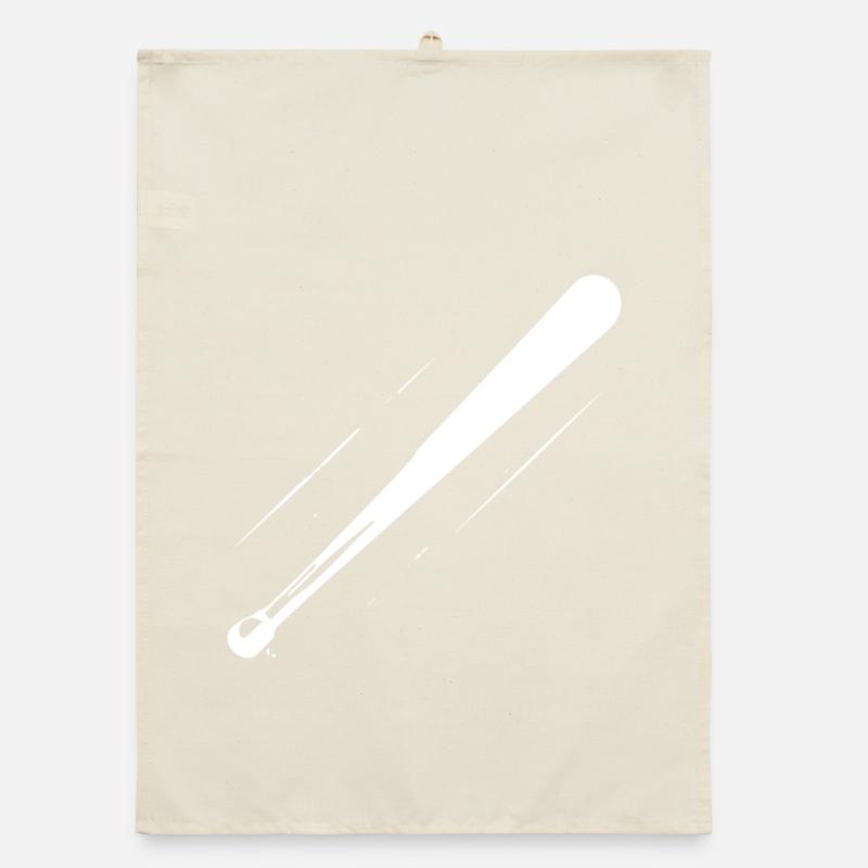 Dessin de batte de baseball Torchon bio