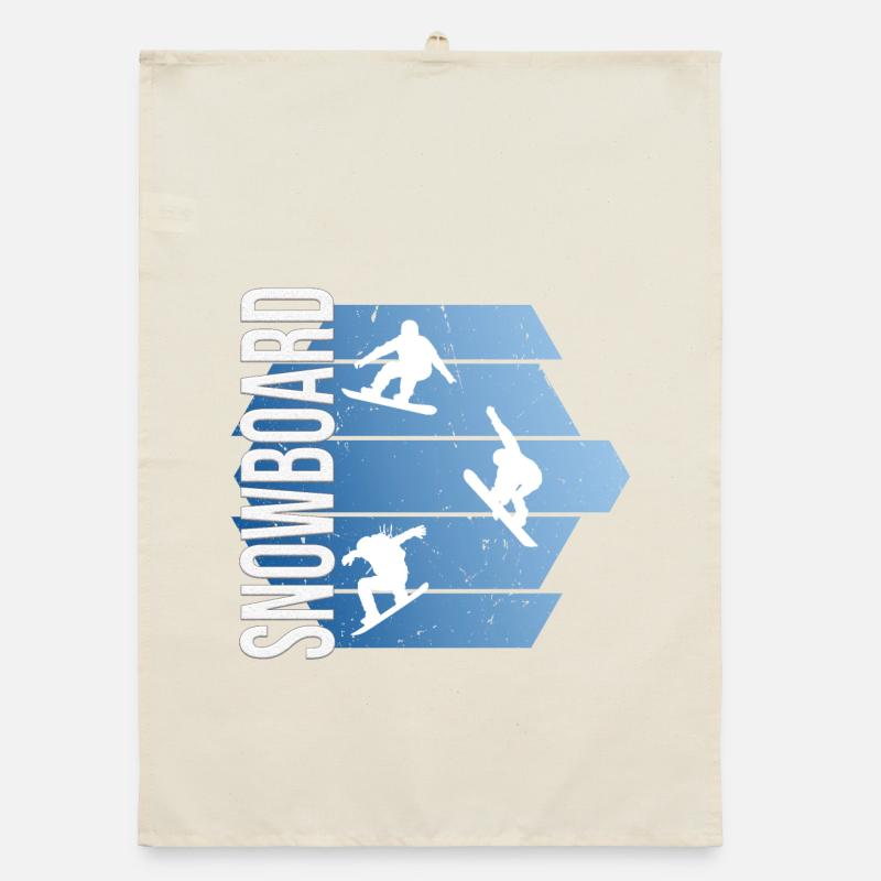 Snowboard Organic Geschirrtuch