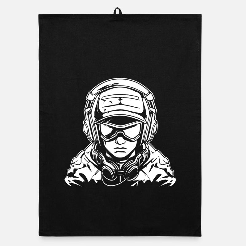 Gamer Drawing Organic dish towel