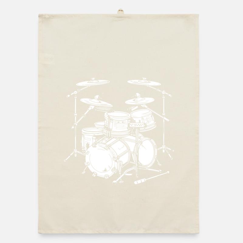 Drum Graphics Organic dish towel