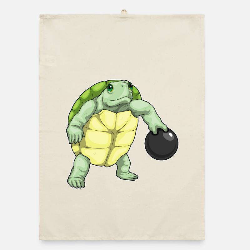 Tortue Bowling Boule de bowling Torchon bio