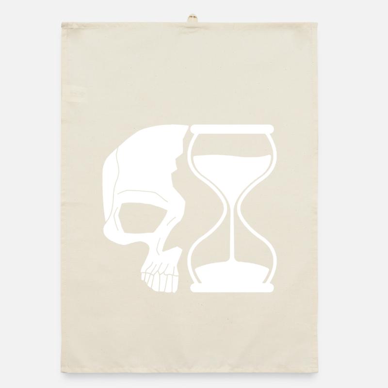 Death and time Organic dish towel