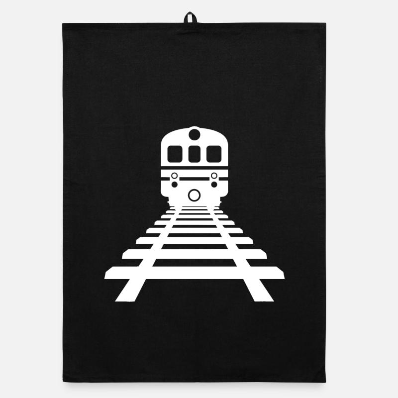 Railway Drawing Organic dish towel