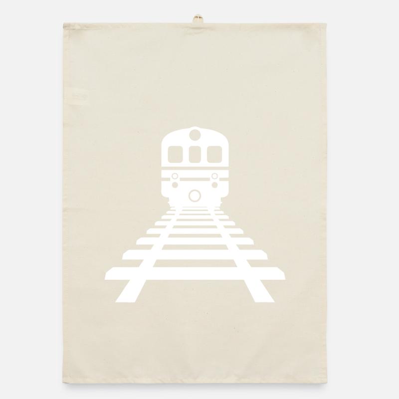 Railway Drawing Organic dish towel
