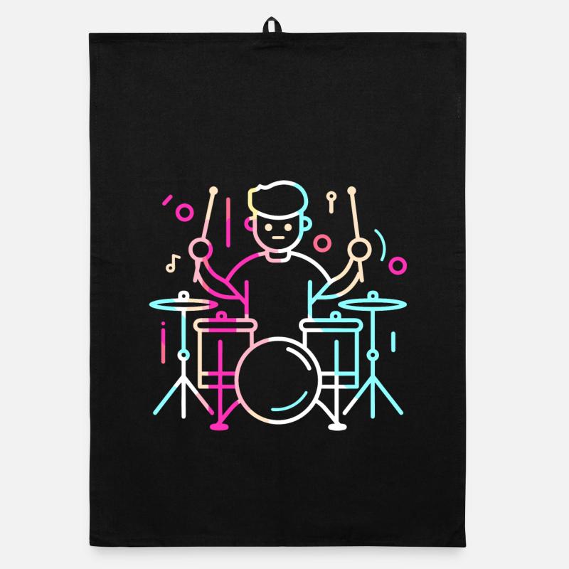 Drummer Boy Dessin Torchon bio