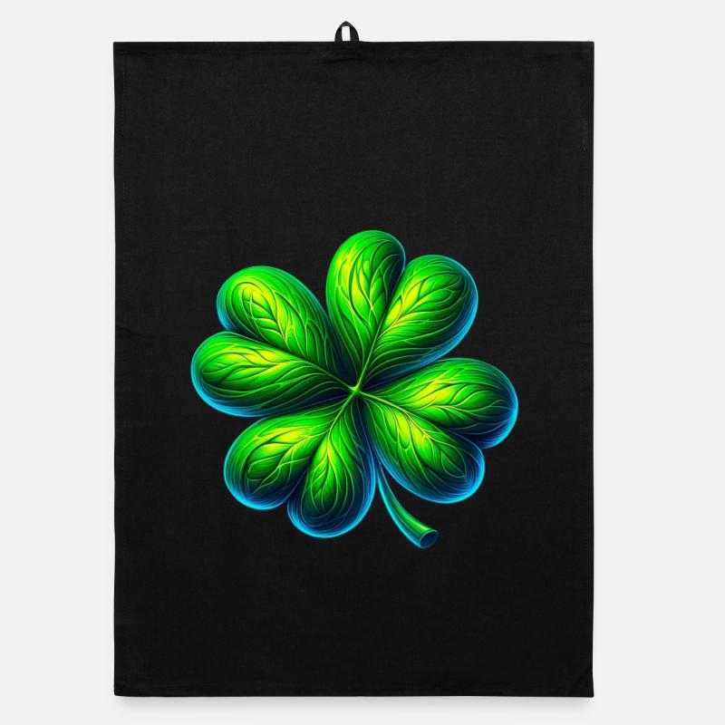 Four-leaf clover Organic dish towel