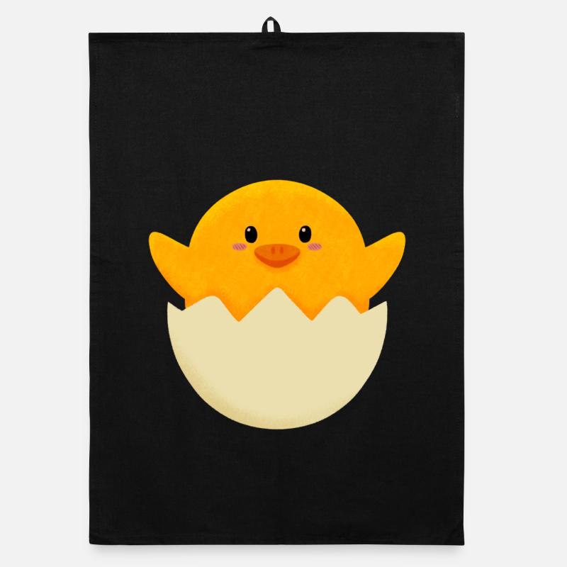 poussin de Pâques en oeuf Torchon bio