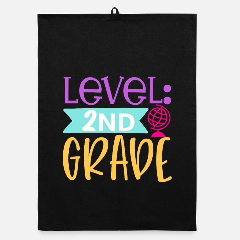 Level 2. Klasse Freigeschaltet - Schulanfang Organic Geschirrtuch