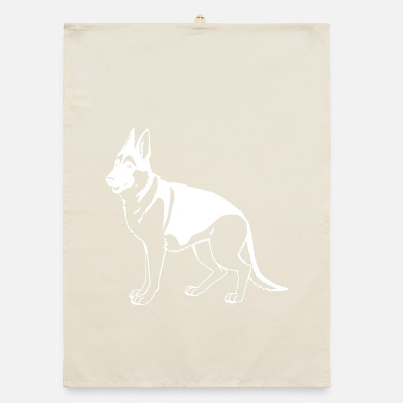 Schäferhund Organic Geschirrtuch