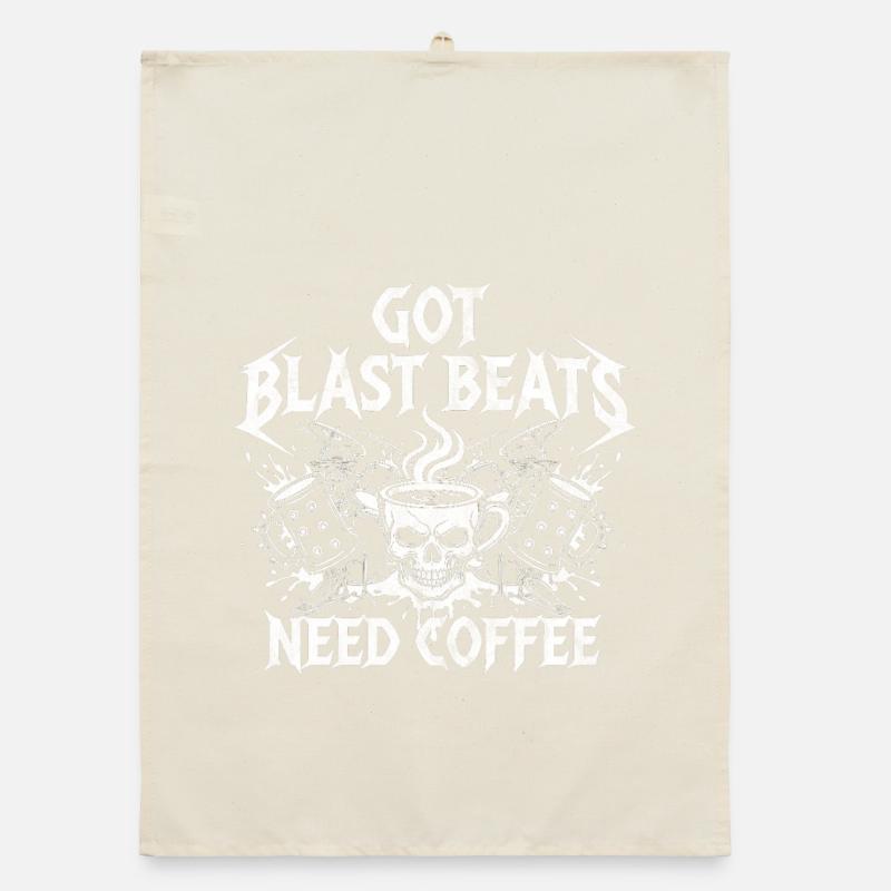 Kaffee trifft Blastbeats Organic Geschirrtuch