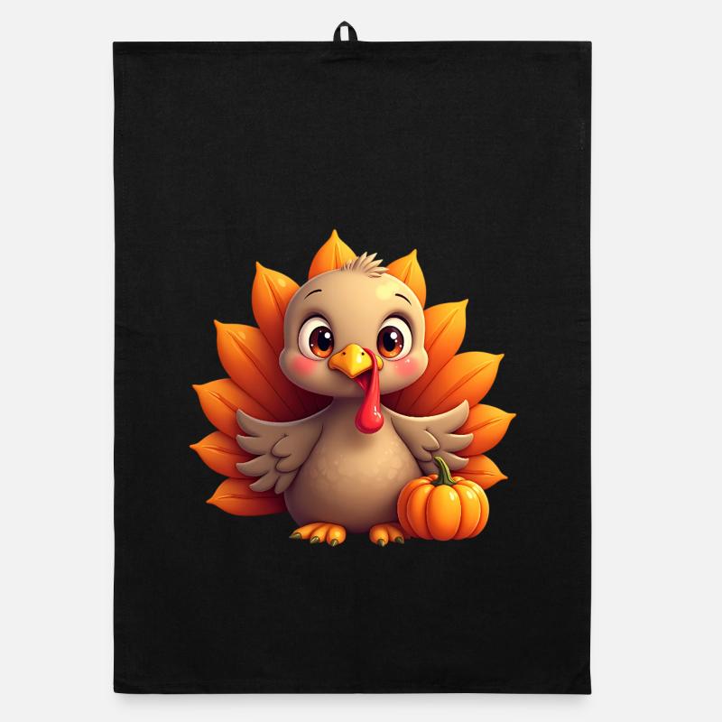 Bébé dinde de Thanksgiving Torchon bio