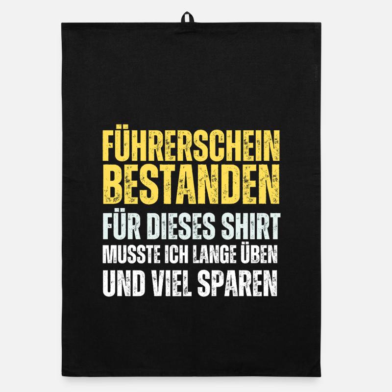 Führerschein Bestanden  Organic Geschirrtuch