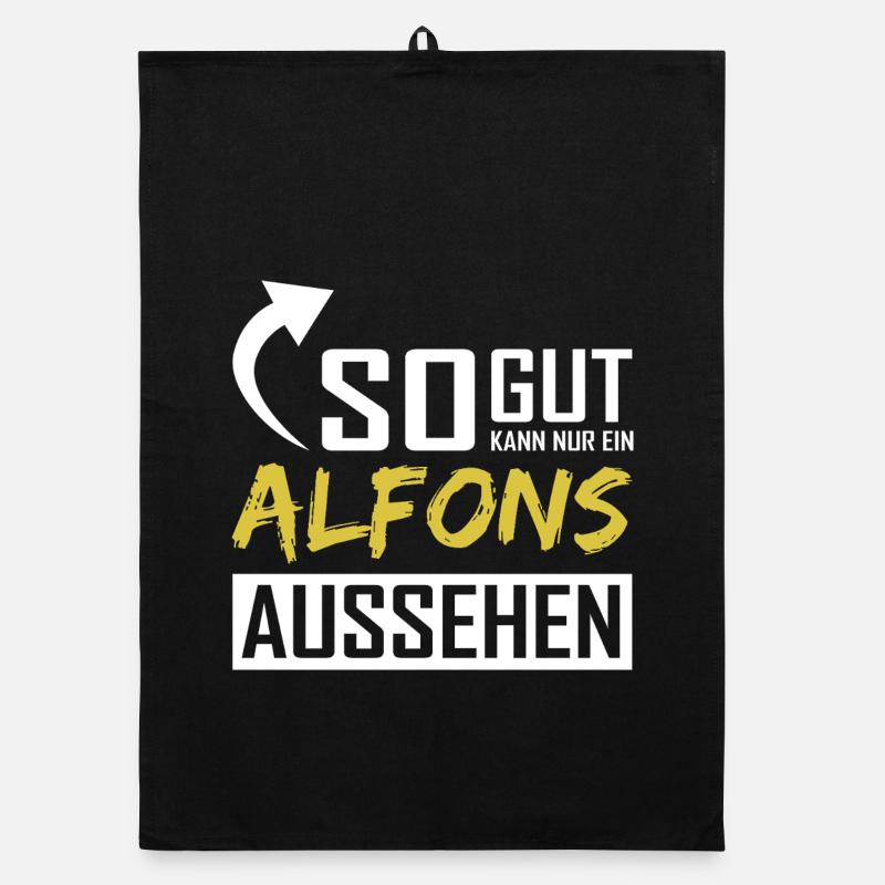 So gut kann nur ein Alfons aussehen Organic Geschirrtuch