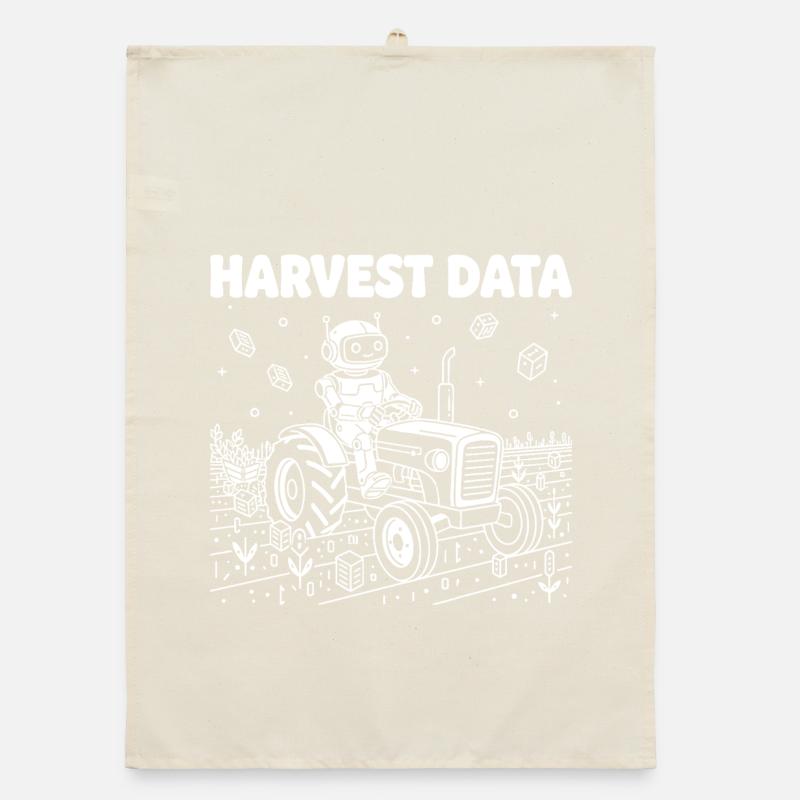 Harvest Data robot on tractor Organic dish towel