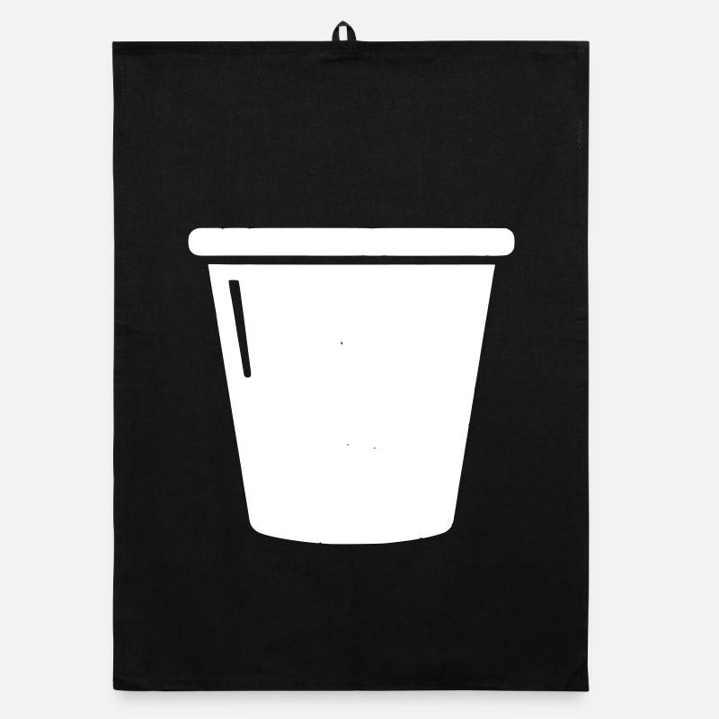 Eimer Putzeimer Haushalt Icon Vektor Organic Geschirrtuch