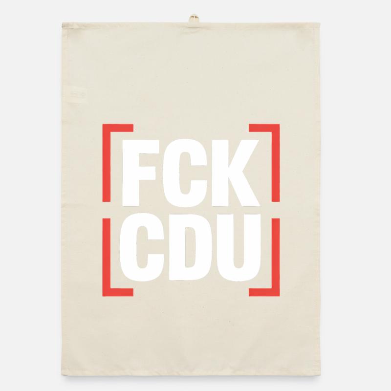 FCK CDU - Logo anti-CDU/CSU Torchon bio