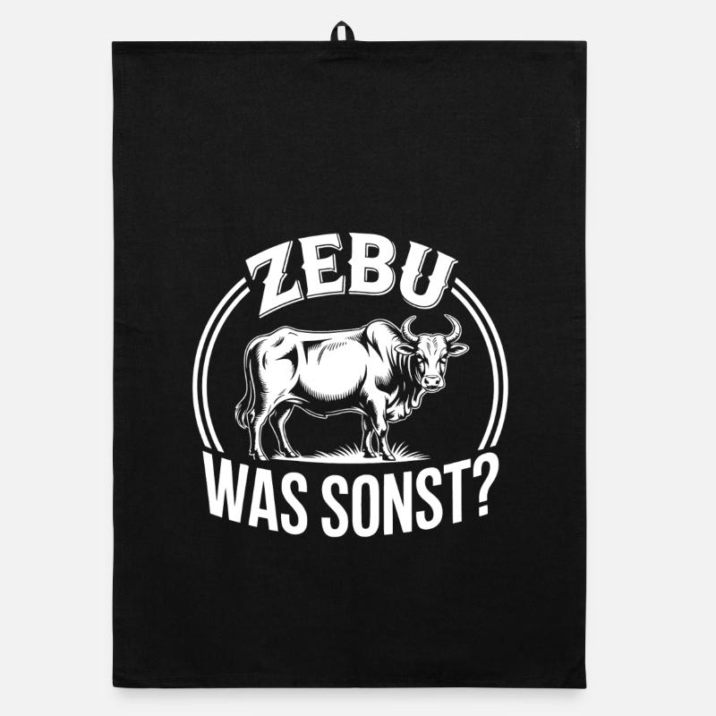 Zebu What else? Graphics Organic dish towel