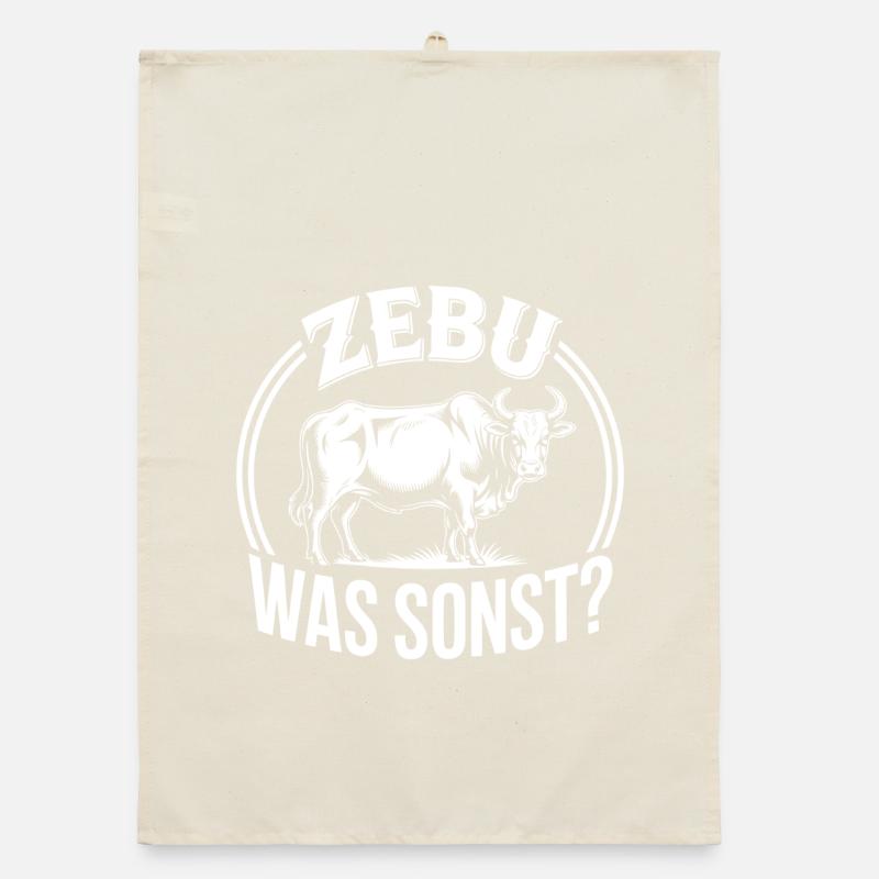 Zebu What else? Graphics Organic dish towel