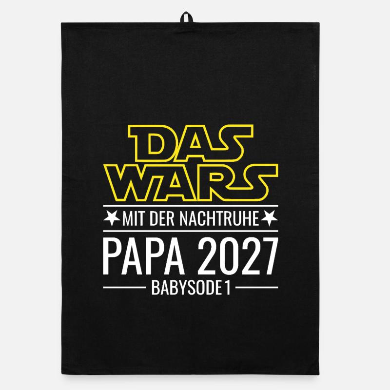 Papa 2027 - Das wars mit der Nachtruhe Babysode 1 Organic Geschirrtuch