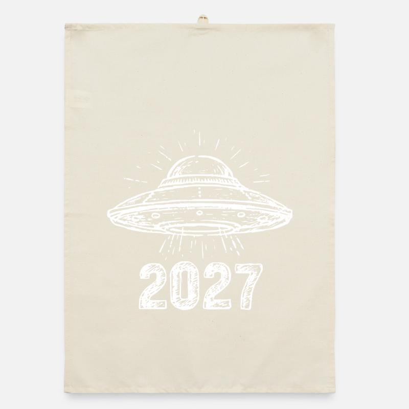 Vaisseau spatial blanc Torchon bio