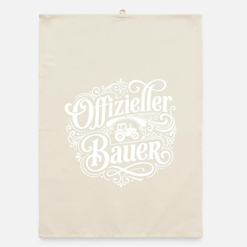 Offizieller Bauer Spruch Organic Geschirrtuch