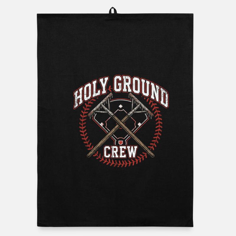 Holy Ground Crew Christlicher Baseball Glaube Organic Geschirrtuch