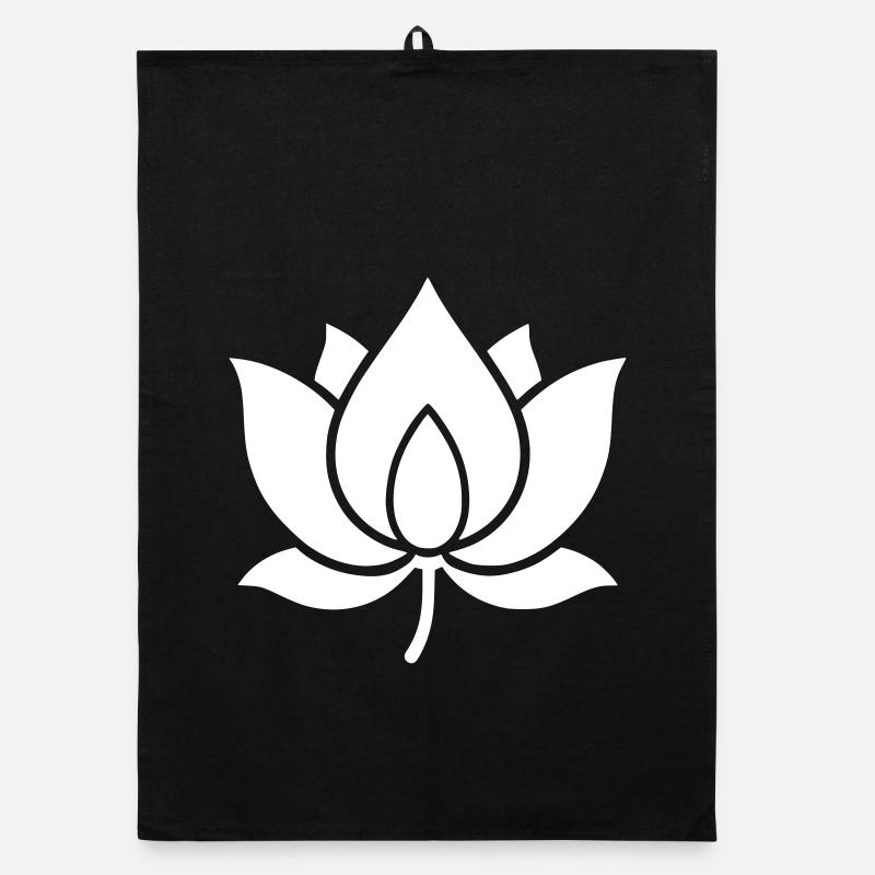 Lotus Lotus Flower Vector Graphic Organic dish towel
