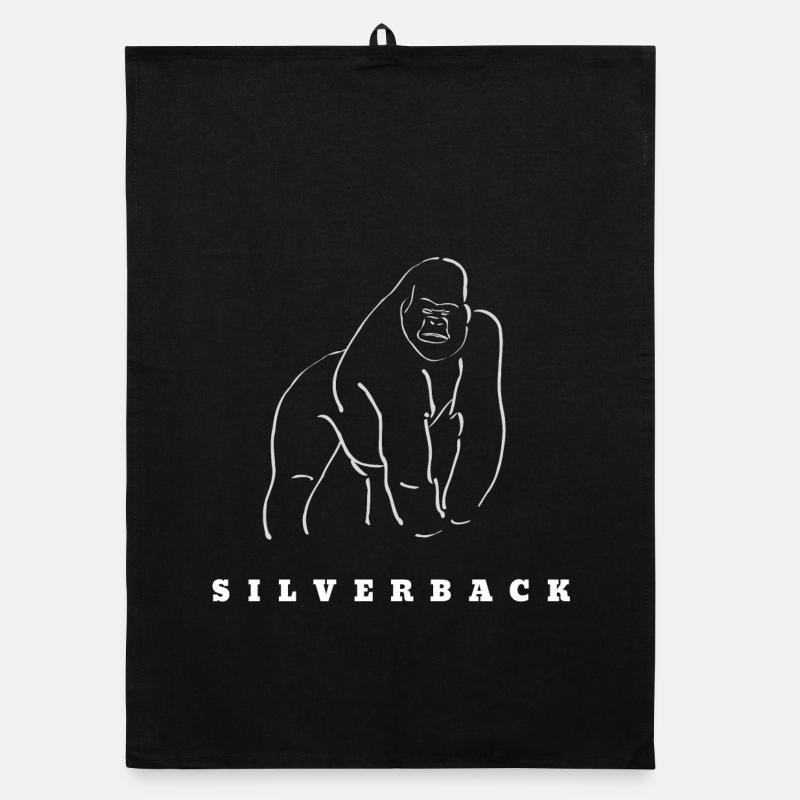 Silverback Gorilla Chef Entrepreneur Gift Organic dish towel