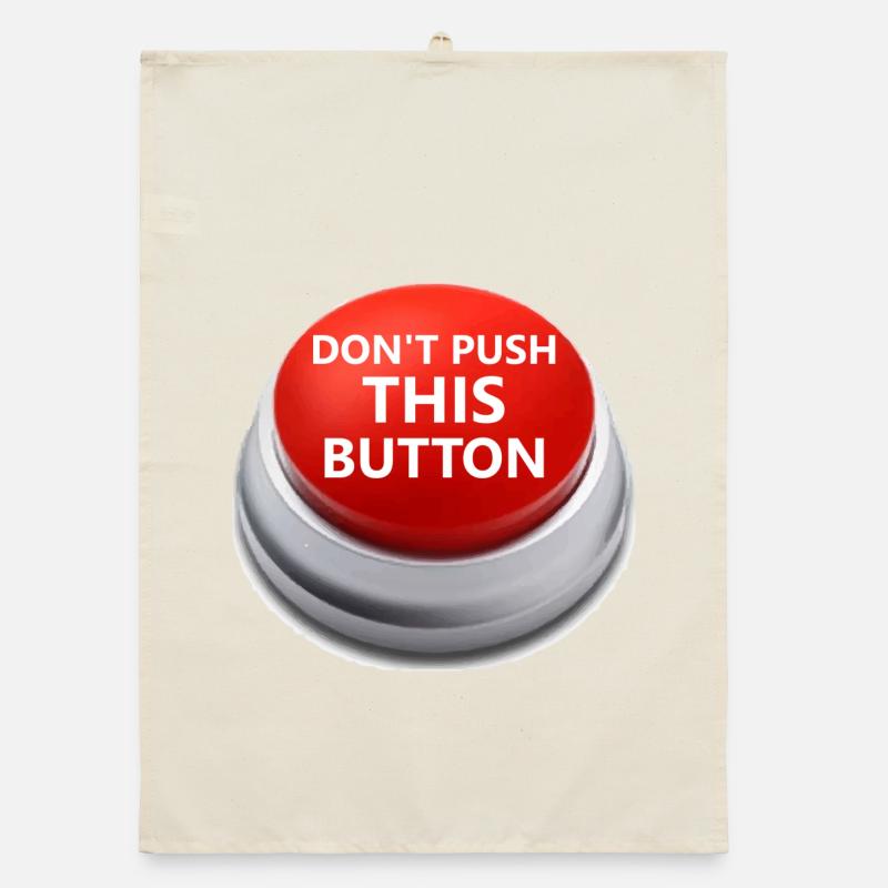 Don´t push this button Organic Geschirrtuch